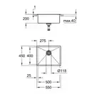 Мийка для кухні із нержавіючої сталі Grohe K700 (31726SD0)