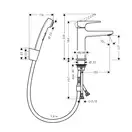 Hansgrohe Metropol 100 Змішувач для умивальника, хром (32522000)