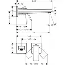 Hansgrohe Metropol Смеситель для умывальника, хром (32526140)