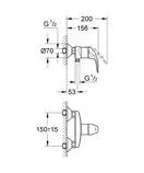 Змішувач для душу Grohe Euroeco New (32740000)