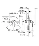 Grohe Eurosmart New Змішувач прихований, хром (33556003)