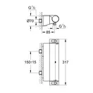 Grohe Grohtherm 2000 NEW Термостат для душа, хром (34469001)