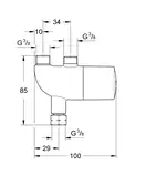Grohe Grohtherm Micro Термостат под раковину, хром (34487000)