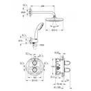 Душова система з системою Tempesta 210 Grohe Grohtherm 1000 (34614001)