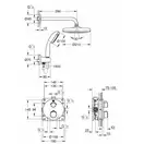 Душова система прихованого монтажу з термостатом Grohe Grohtherm Convent. Concealed (34727000)