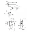 Душова система прихованого монтажу з термостатом Grohe Grohtherm Convent. Concealed (34729000)