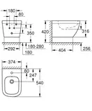 Grohe EuroCeramic Біде підвісне, біле (39208000)