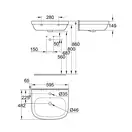 Умивальник підвісний Grohe Euro Ceramic 60 см, білий (39335000)
