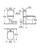 Унітаз підлоговий Grohe Bau Ceramic (39347000)