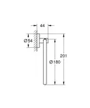 Рушникотримач Grohe Essentials, кільце d18 см, холодний світанок глянець (40365GL1)