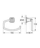 Тримач туалетного паперу Grohe Grandera (40625000)