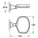 Тримач Grohe Grandera з керамічної мильницею, хром / золото (40628IG0)