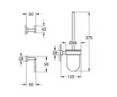 Набір аксесуарів 3 в 1 Grohe Essentials Cube New (40757001)