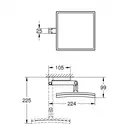 Косметичне дзеркало Grohe Selection Cube (40808000)