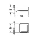 Тримач для аксесуарів Grohe Selection Cube (40865000)