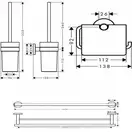 Набір аксесуарів 3 в 1, Hansgrohe Logis Universal, хром (41727000)