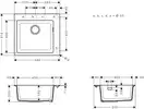 Hansgrohe S510-F450 Кухонна мийка, Concretegrey (43312380)