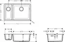 Hansgrohe S51 S510-U635 Мийка кухонна, Stonegrey (43433290)