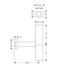 Сифон для умивальника Hansgrohe Flowstar, хром (52100000)