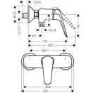 Змішувач для душа Hansgrohe Novus (71060000)