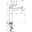 Змішувач для умивальника Hansgrohe Novus 230 (71123000)