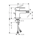 Hansgrohe Vernis Blend Змішувач для біде, хром (71210000)