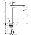 Hansgrohe Logis 240 Змішувач для умивальника, хром (71257000)