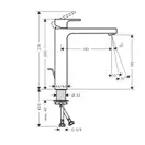 Hansgrohe Vernis Shape 190 Змішувач для умивальника, чорний (71562670)