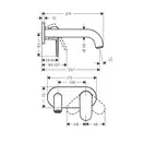 HANSGROHE Vernis Shape Змішувач для умивальника, хром (71578000)