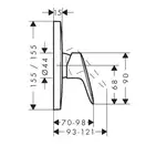HANSGROHE Logis Зовнішня частина змішувача для душу, хром (71605000)