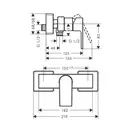 Hansgrohe Vernis Shape Змішувач для душу, хром (71650000)