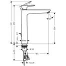 Hansgrohe Talis E 240 Смеситель для умывальника, белый матовый (71716700)