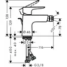 Hansgrohe Talis E Змішувач для біде, хром (71720000)