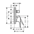 Hansgrohe Talis E Смеситель для ванны/душа, черный матовый (71745670)