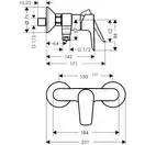 Hansgrohe Talis E Смеситель для душа, белый матовый (71760700)