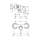 Hansgrohe Talis S Змішувач для душу, хром (72600000)