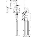 Hansgrohe Talis 210 Смеситель для кухни, стальной (72801800)
