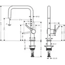 Hansgrohe Talis M54 U 220 Смеситель для кухни, черный матовый (72806670)
