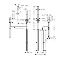 Змішувач для кухні Hansgrohe Metris Select 200 2jet з висувним виливом sBox, Steel Finis (73818800)