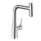 Змішувач для кухні Hansgrohe Metris Select 240 2jet з витяжним душем, хром (73822000)