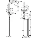 Hansgrohe Aguno Select 250 Змішувач для кухні, сталевий (73830800)