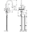 Hansgrohe Aquno Select 170 3jet Кухонный смеситель, хром (73831000)