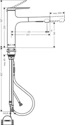 Hansgrohe Zesis M33 160 Змішувач для кухні, хром (74804000)