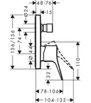 Hansgrohe Vivenis Смеситель для ванны/душа, белый матовый (75415700)