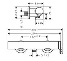 Hansgrohe Vivenis Змішувач для душу, хром (75620000)