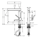 Hansgrohe Finoris 230 Смеситель для умывальника, черный матовый (76063670)