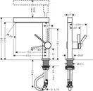 Hansgrohe Finoris 230 Смеситель для раковины, белый матовый (76063700)