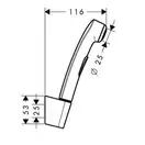 HANSGROHE 1jet Гігієнічний ручний душ, brushed black chrome (96907340)