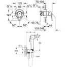 Grohe BauLoop New Гигиенический душ, хром (UA2904200B)