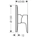 Hansgrohe Talis E Змішувач для душу, хром (71766000)